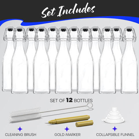 Nevlers 17 oz bottles ideal for home brewing and storage.