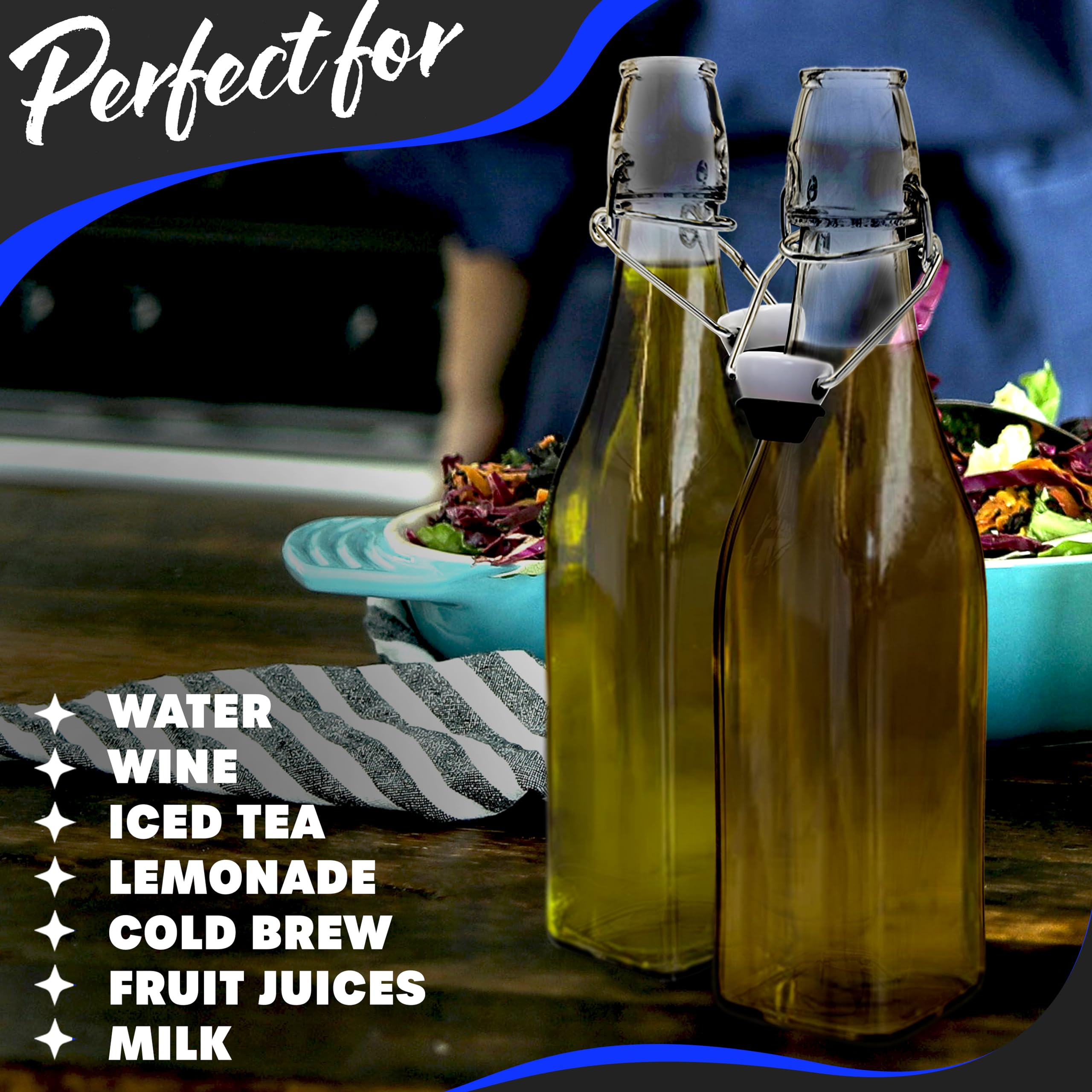 Nevlers bottles are versatile for syrups, dressings, and beverages.