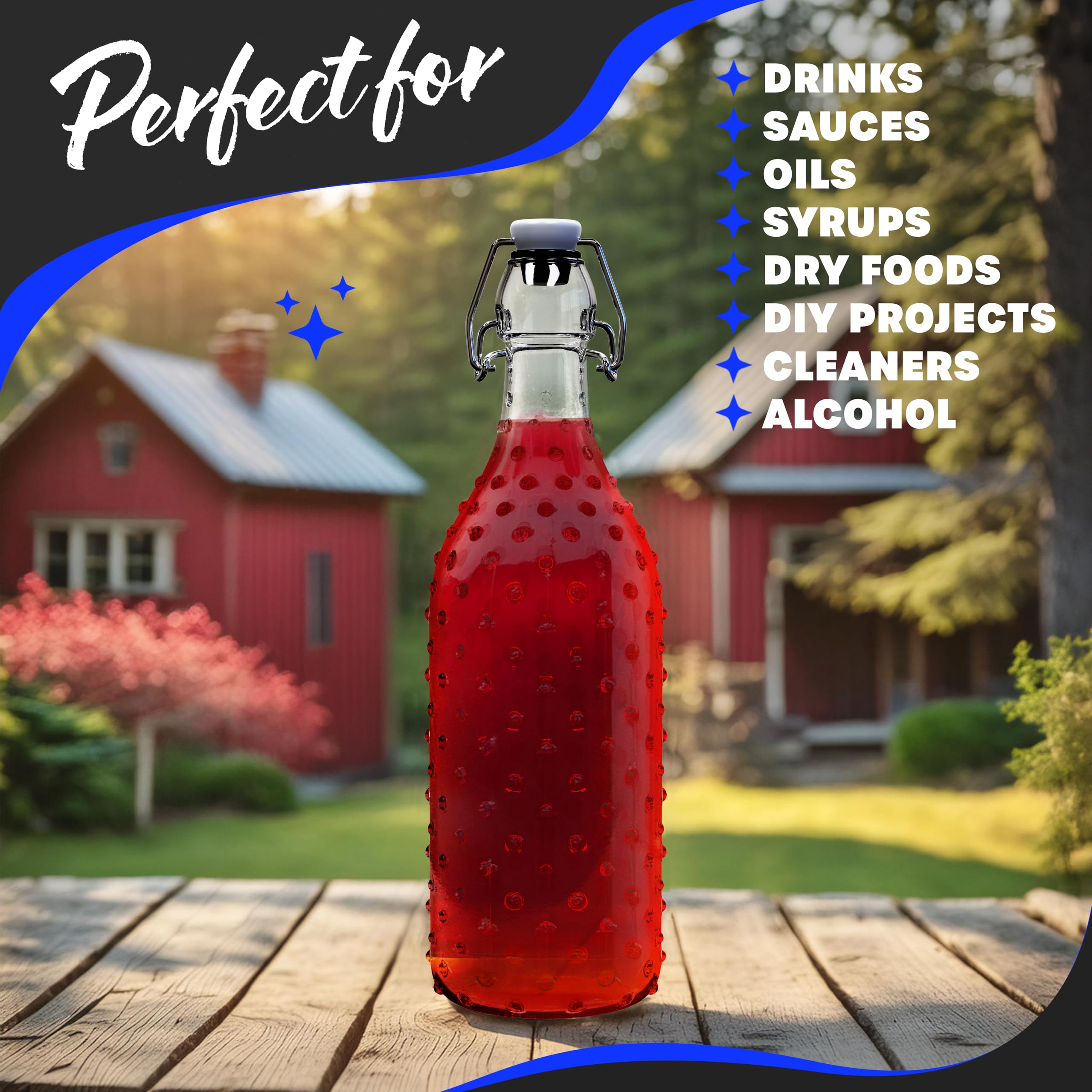 Nevlers narrow-neck bottle design promotes smooth, controlled pours.