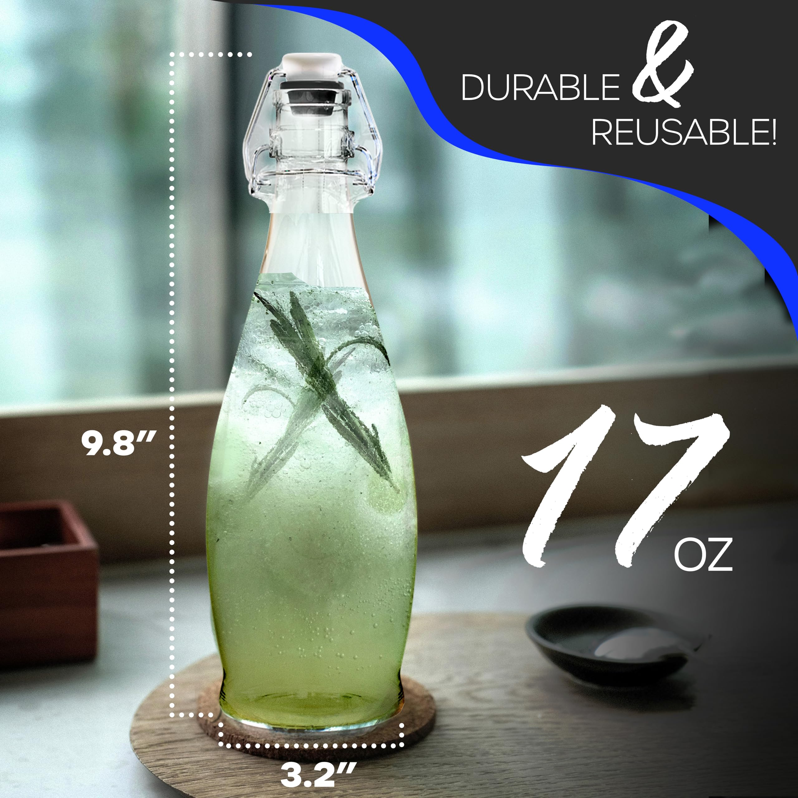 Nevlers airtight rubber gasket ensuring leak-free sealing on the bottle.