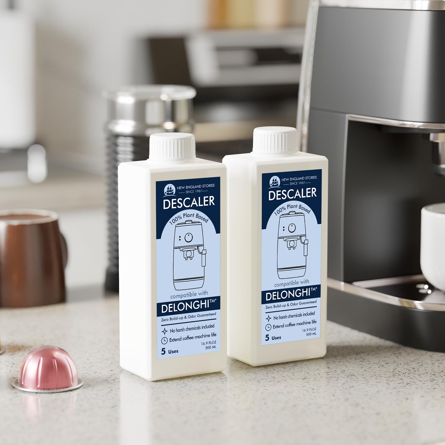 New England Stories DeLonghi packaging box ready for purchase