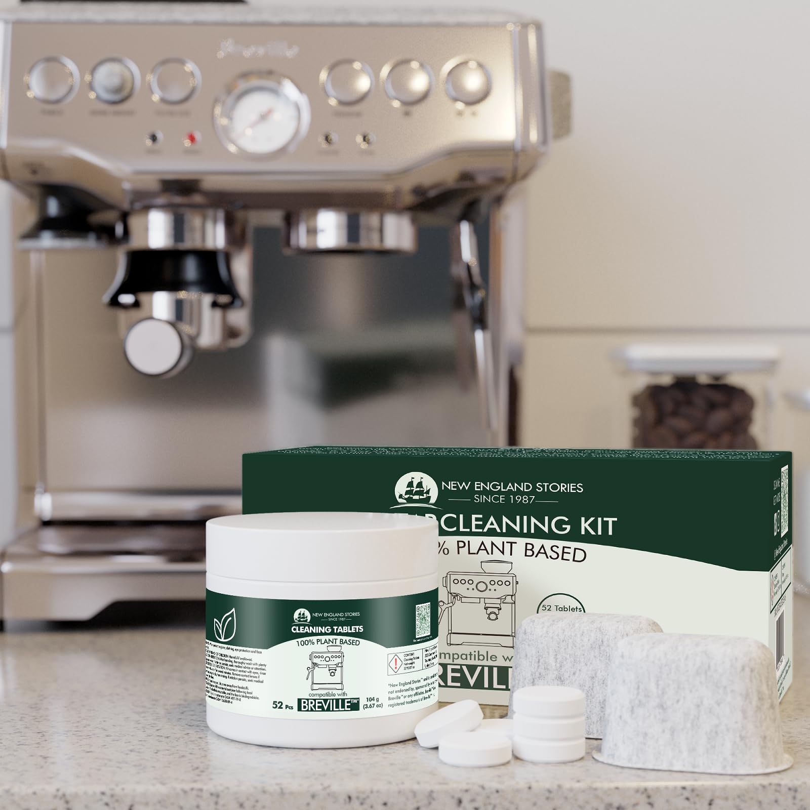 New England Stories clean kit helps Breville systems stay ready for daily use.