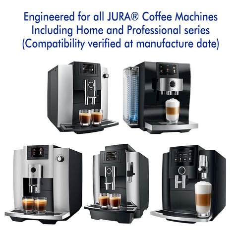 Fresh espresso after cleaning with New England Stories Jura tablets.