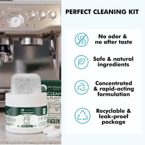 New England Stories odorless cleaning tablets preserve aroma without aftertaste.
