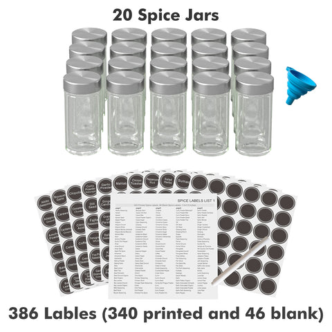New England Stories compact spice rack saves counter or cabinet space.