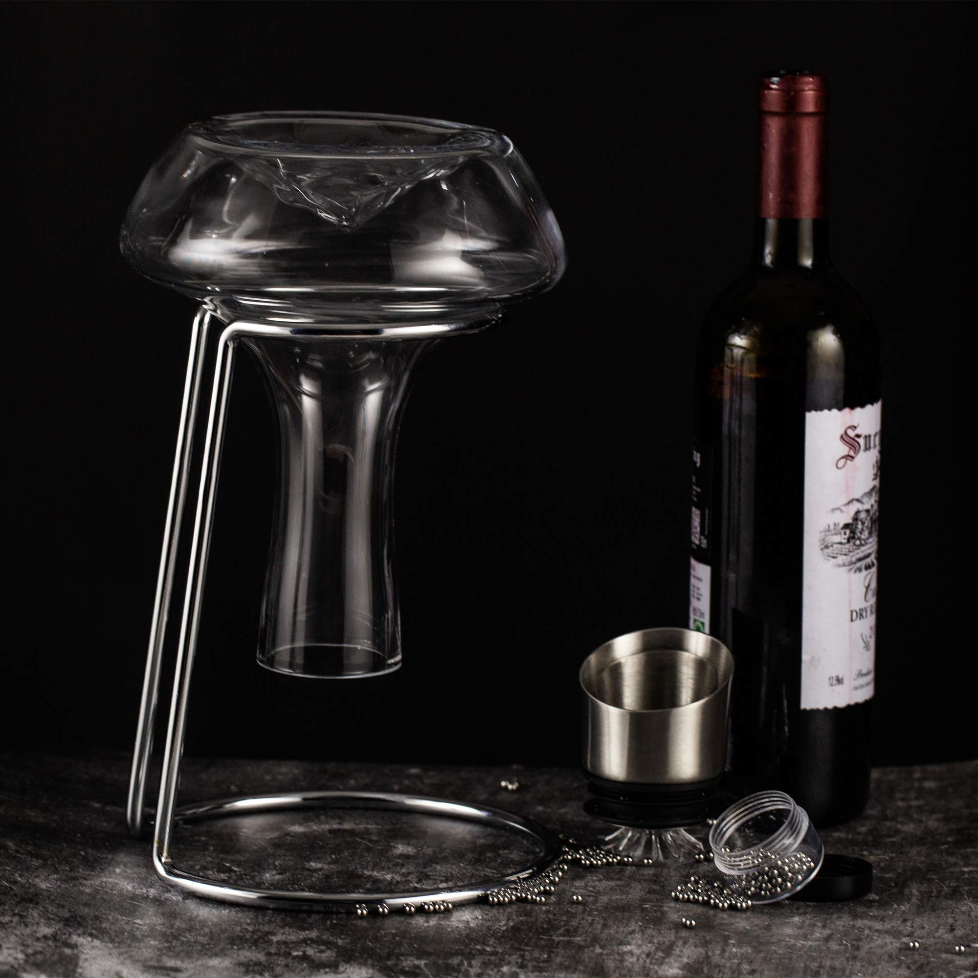 NEW PACIFIC YOUYAH Drying stand keeps the decanter air-drying and ready.