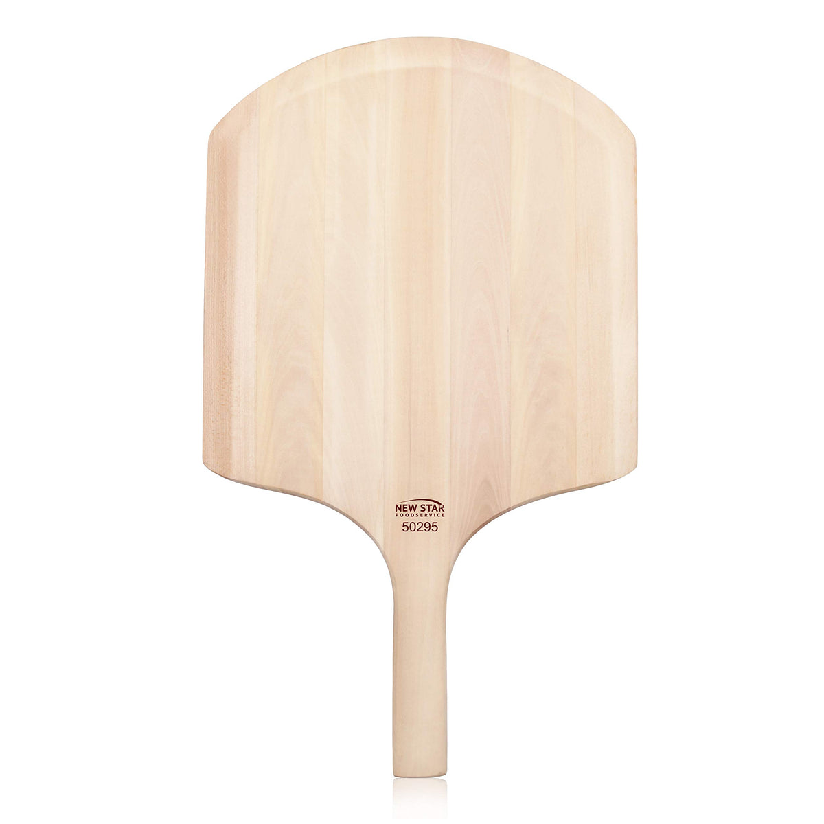 New Star 50295 wooden pizza peel blade for easy under-pizza lift.