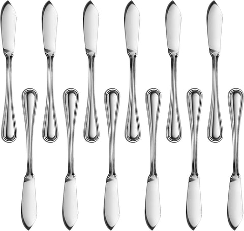 New Star Foodservice 58024 butter knife in slimline design for casual table settings.
