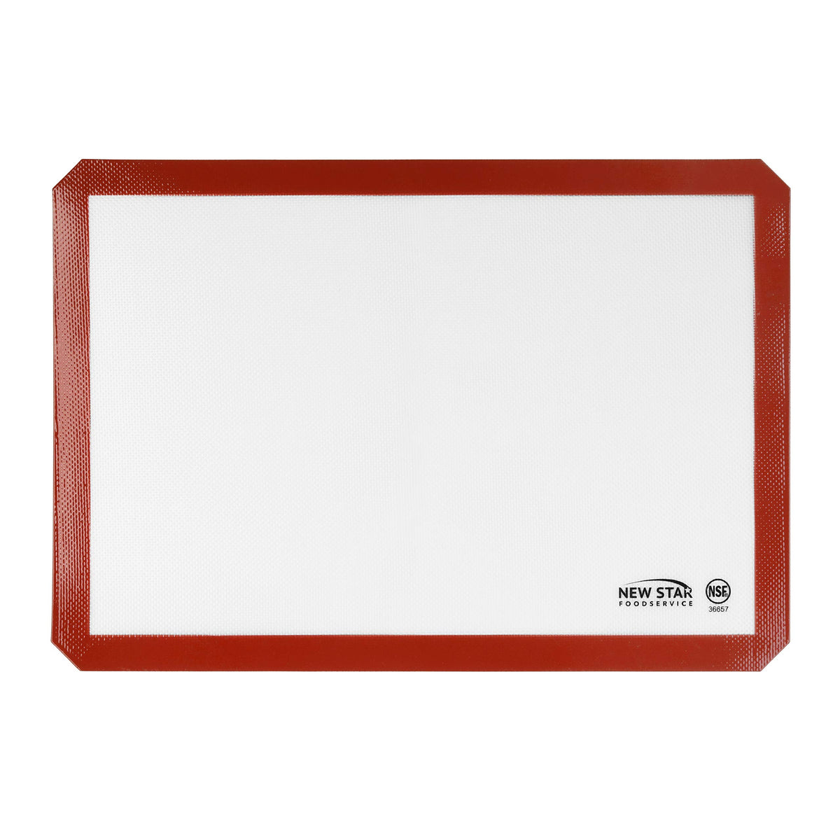 New Star Foodservice silicone baking mat in use on a sheet pan for even heating