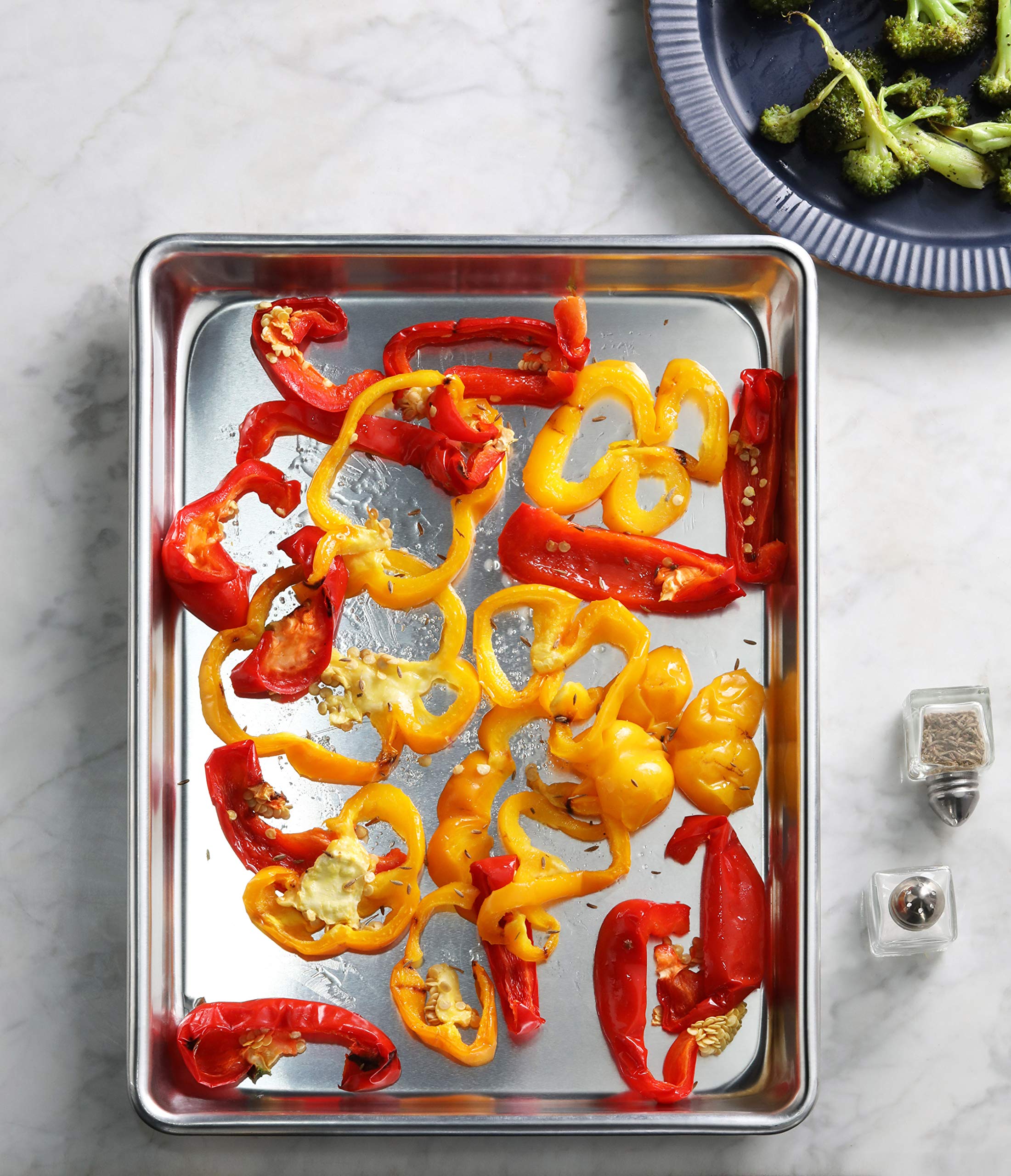 New Star European-oven-ready sheet pan fits euro ovens for versatile professional use.