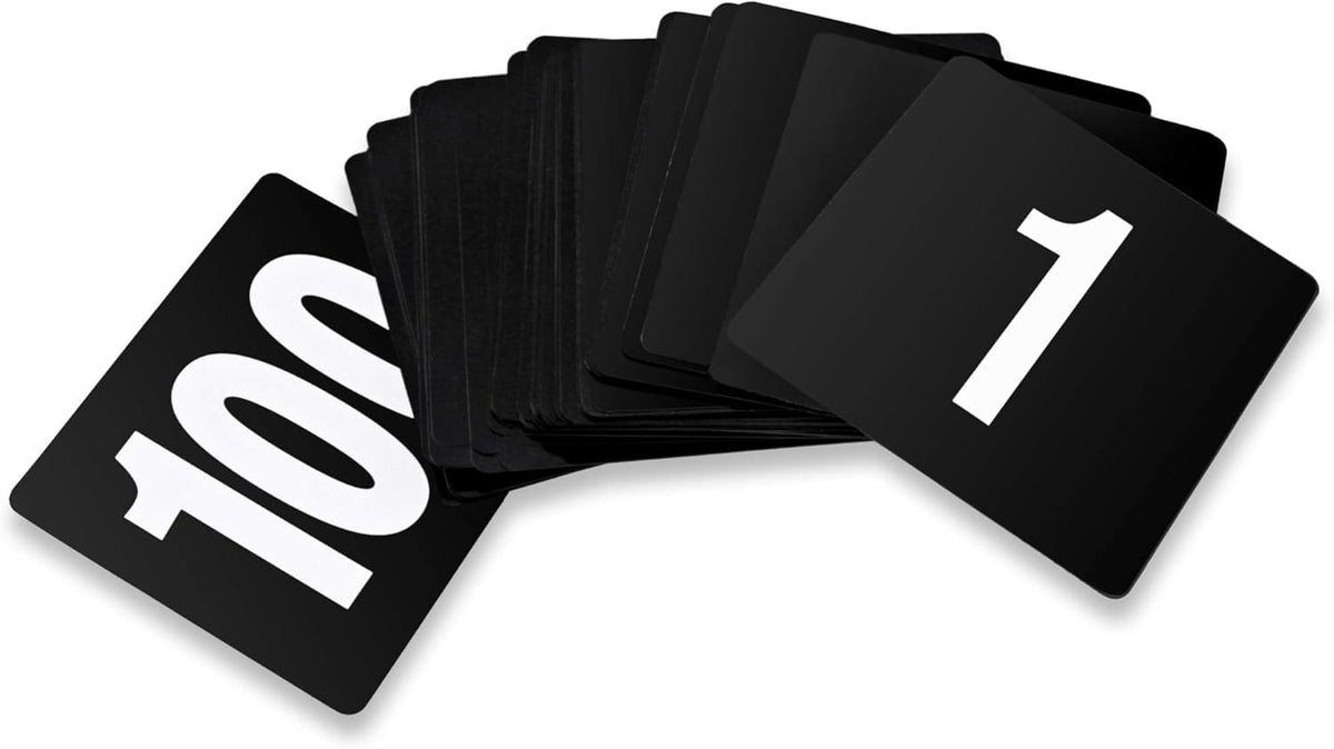 New Star 23084 table-number card (1–100), 4x4 inches, clear visibility for guests