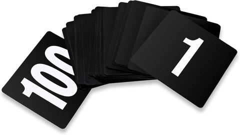 New Star 23084 table-number card (1–100), 4x4 inches, clear visibility for guests