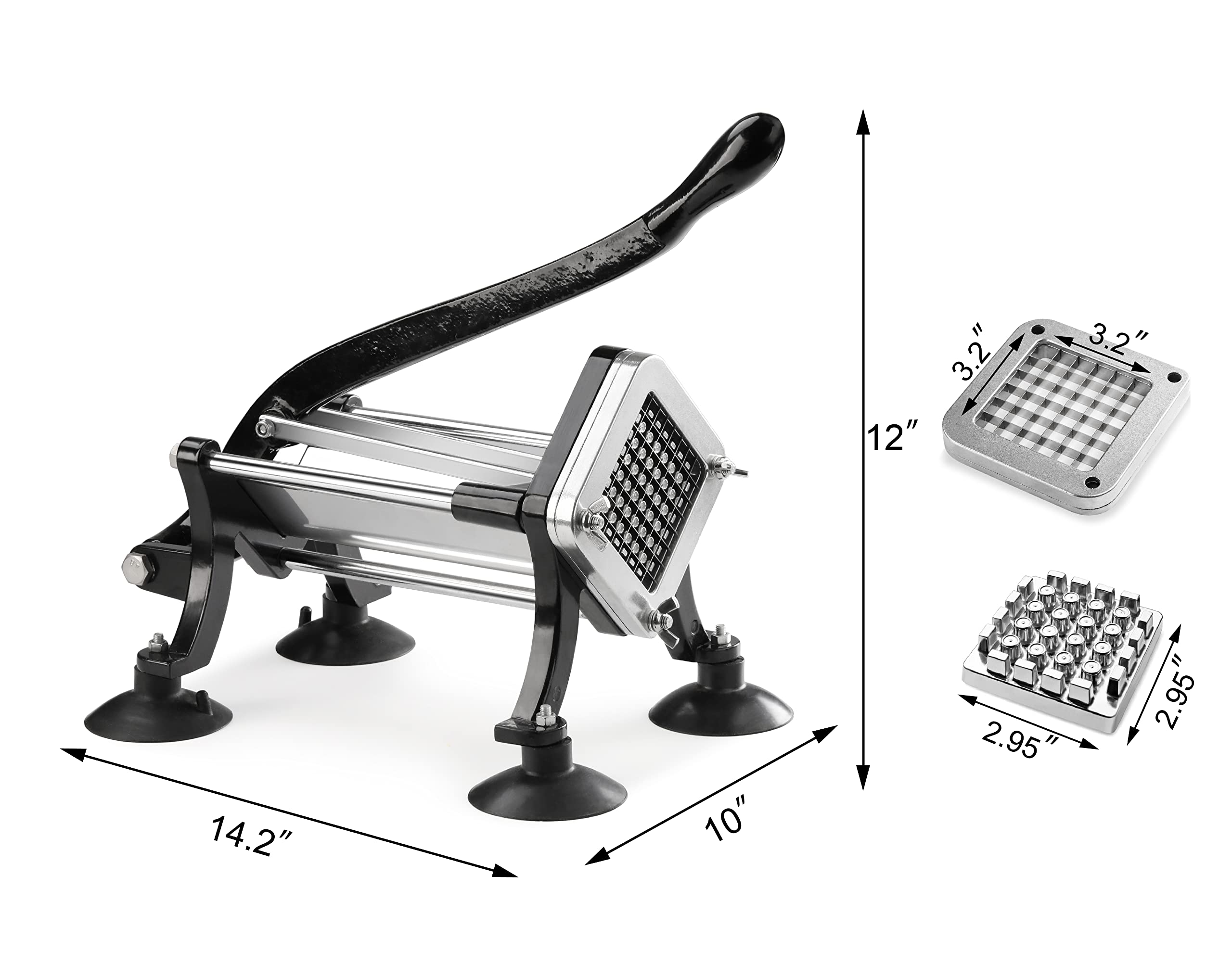 New Star 43204 durable cast-iron body with stainless steel parts.