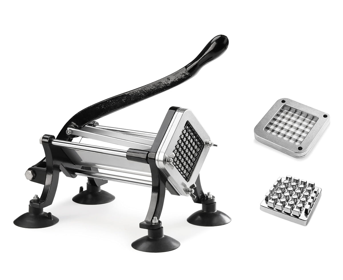 New Star Foodservice 43204 French fry cutter with suction feet for stable operation.