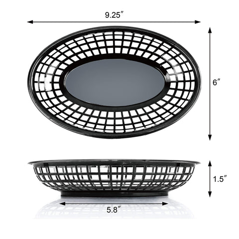 New Star Foodservice 44140 microwave-safe basket for easy reheating of foods.
