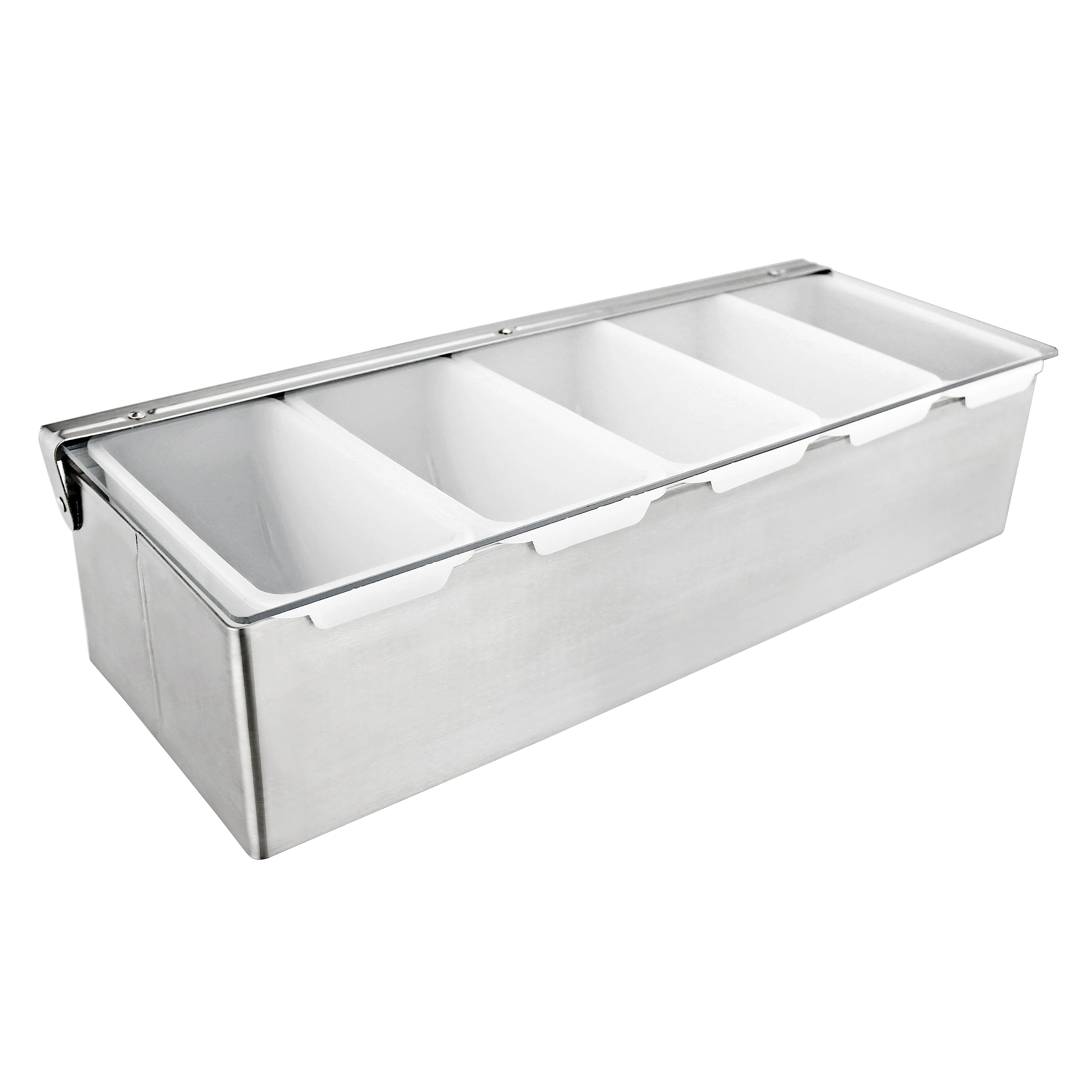 New Star Foodservice 48032 condiments front view shows organized, accessible storage