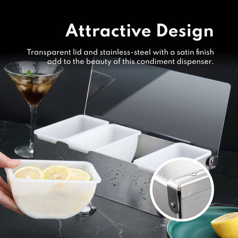 New Star Foodservice 48032 plastic pint inserts ease organization and cleanup