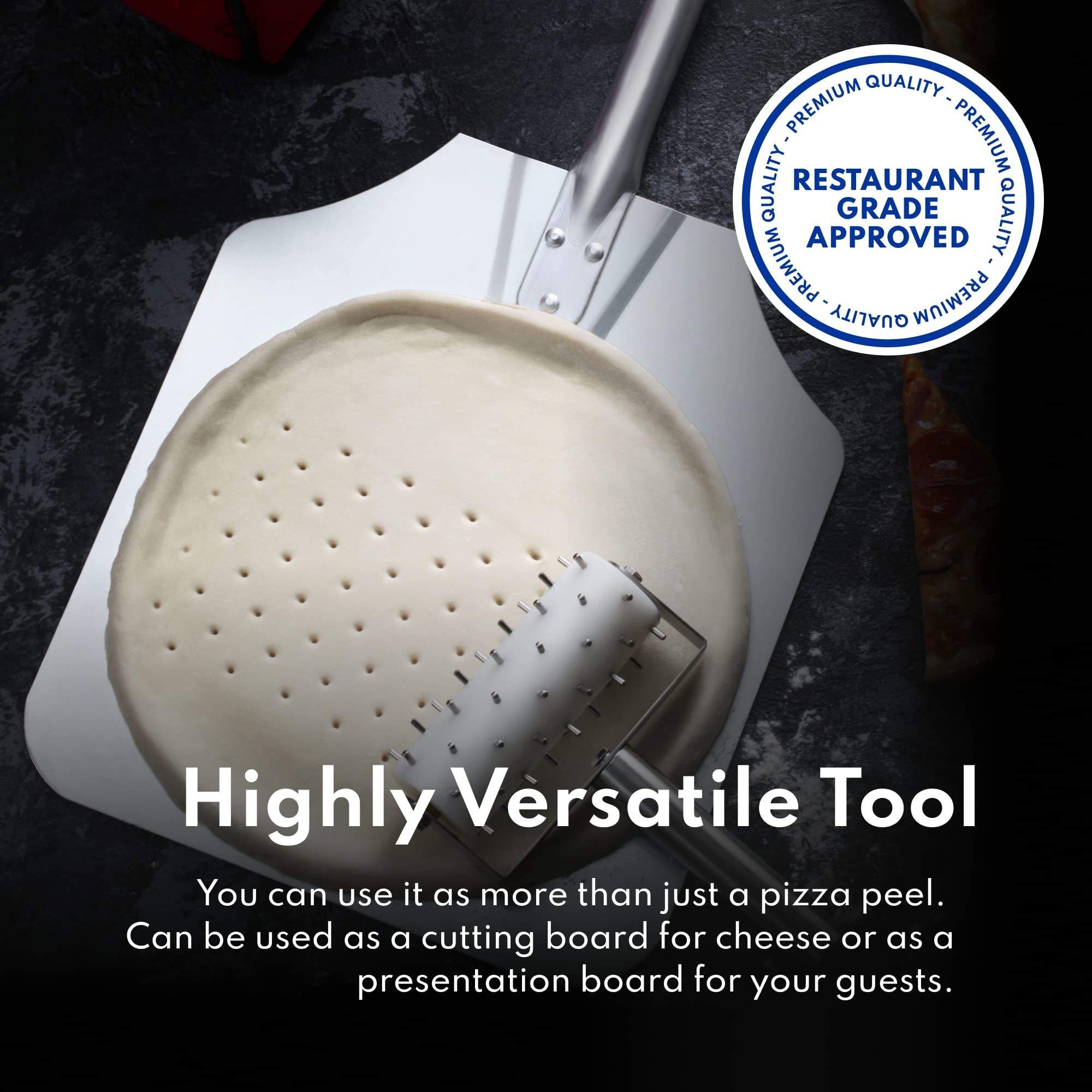 New Star 50165 peel handling pizzas and bakeware transfers safely