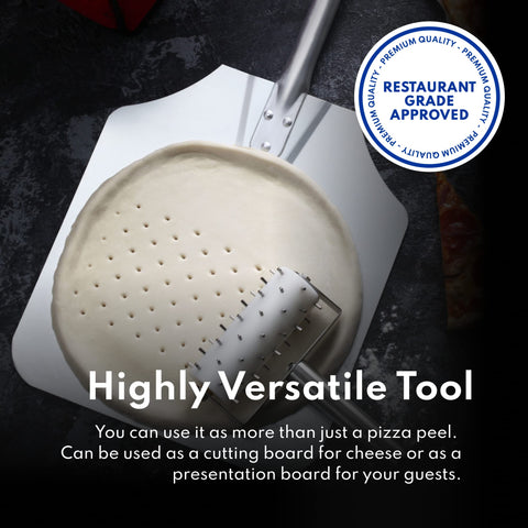 New Star 50165 peel handling pizzas and bakeware transfers safely