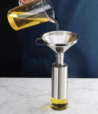 New Star Foodservice compact funnel stores easily when not in use.