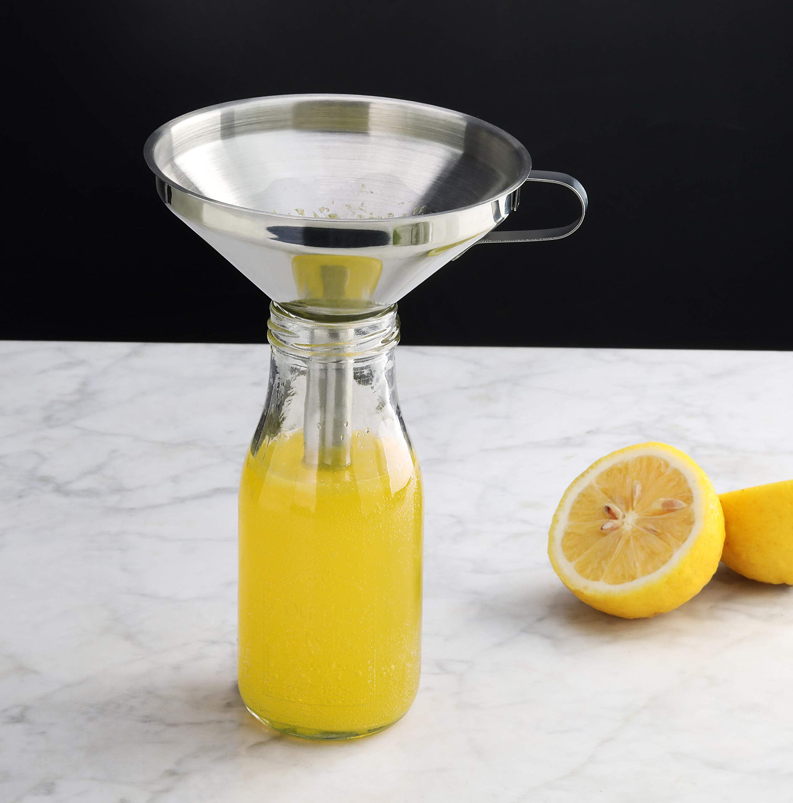 New Star Foodservice liquid transfer funnel reduces spills between containers.