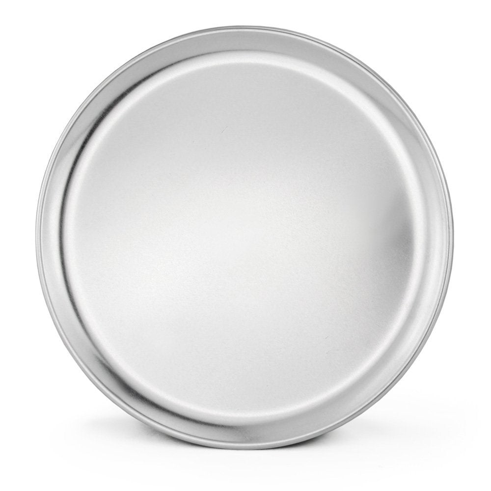 New Star pizza tray wide rim 12 inch aluminum for easy handling and steady baking