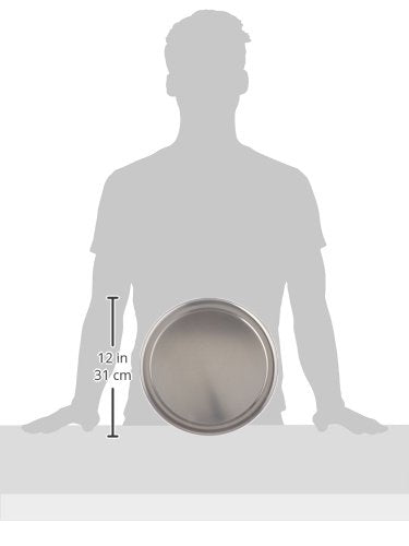 New Star 12 inch pizza tray with wide rim ideal for restaurant prep and quick transfers