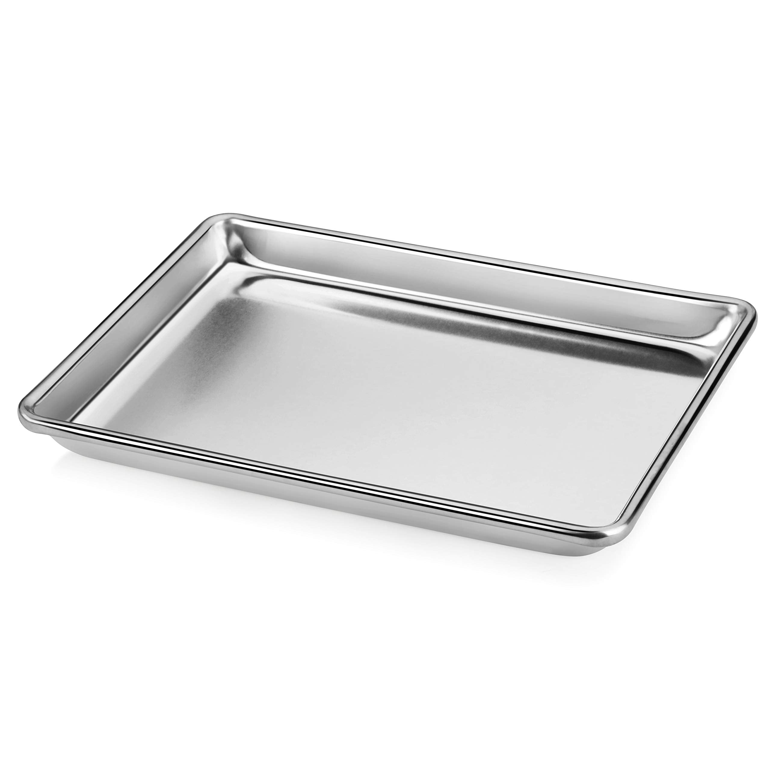 New Star reinforced-rim sheet pan ensures warp resistance for heavy roasts and veggies.