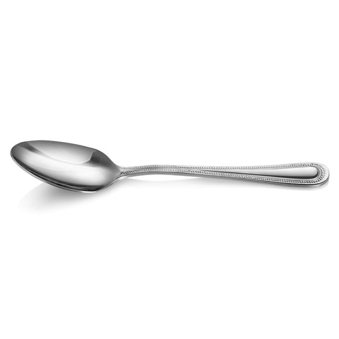 New Star Bead Pattern stainless steel finish highlights durable, shiny flatware.