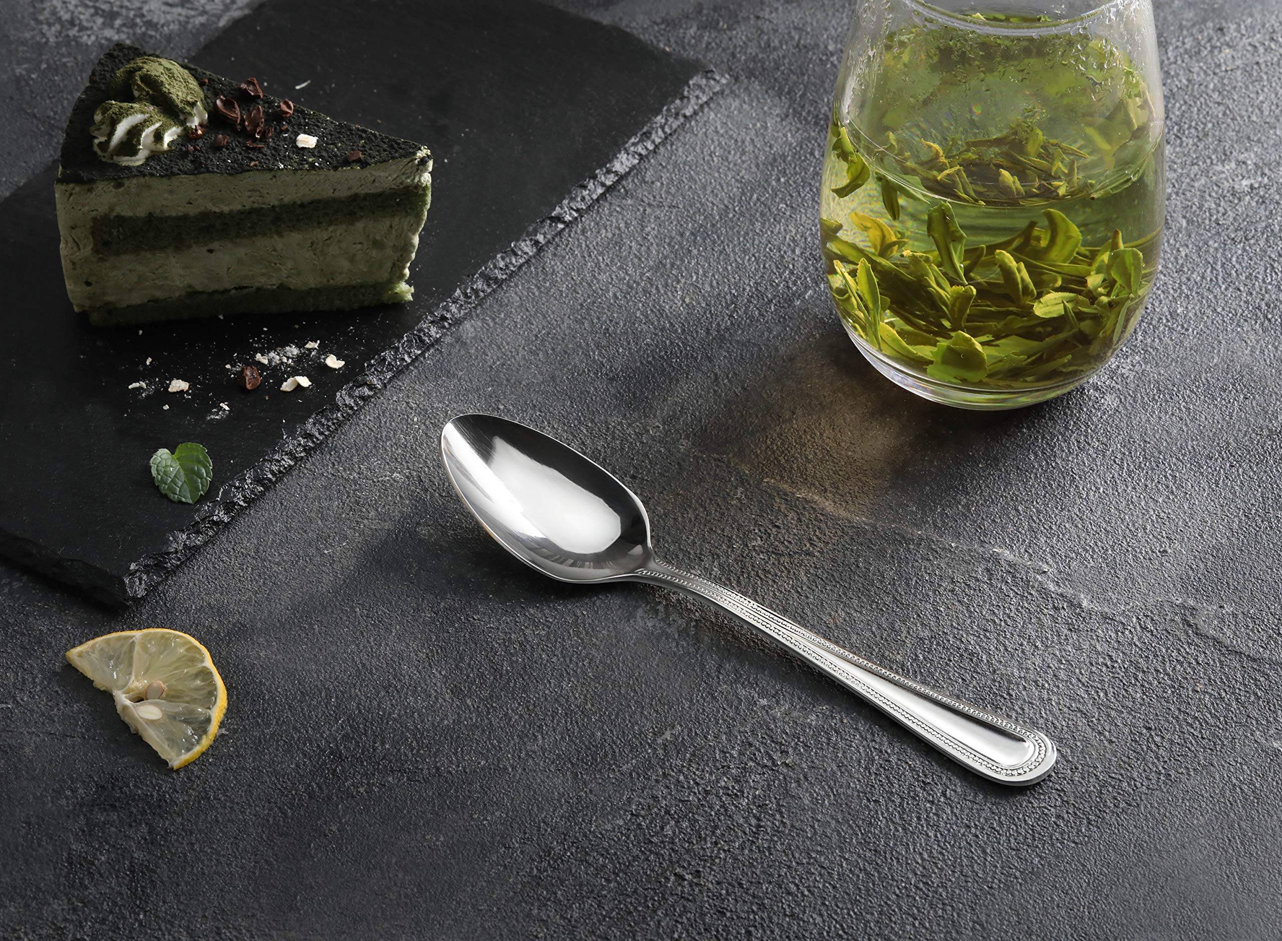 New Star Bead Pattern table setting adds refined style to meals.