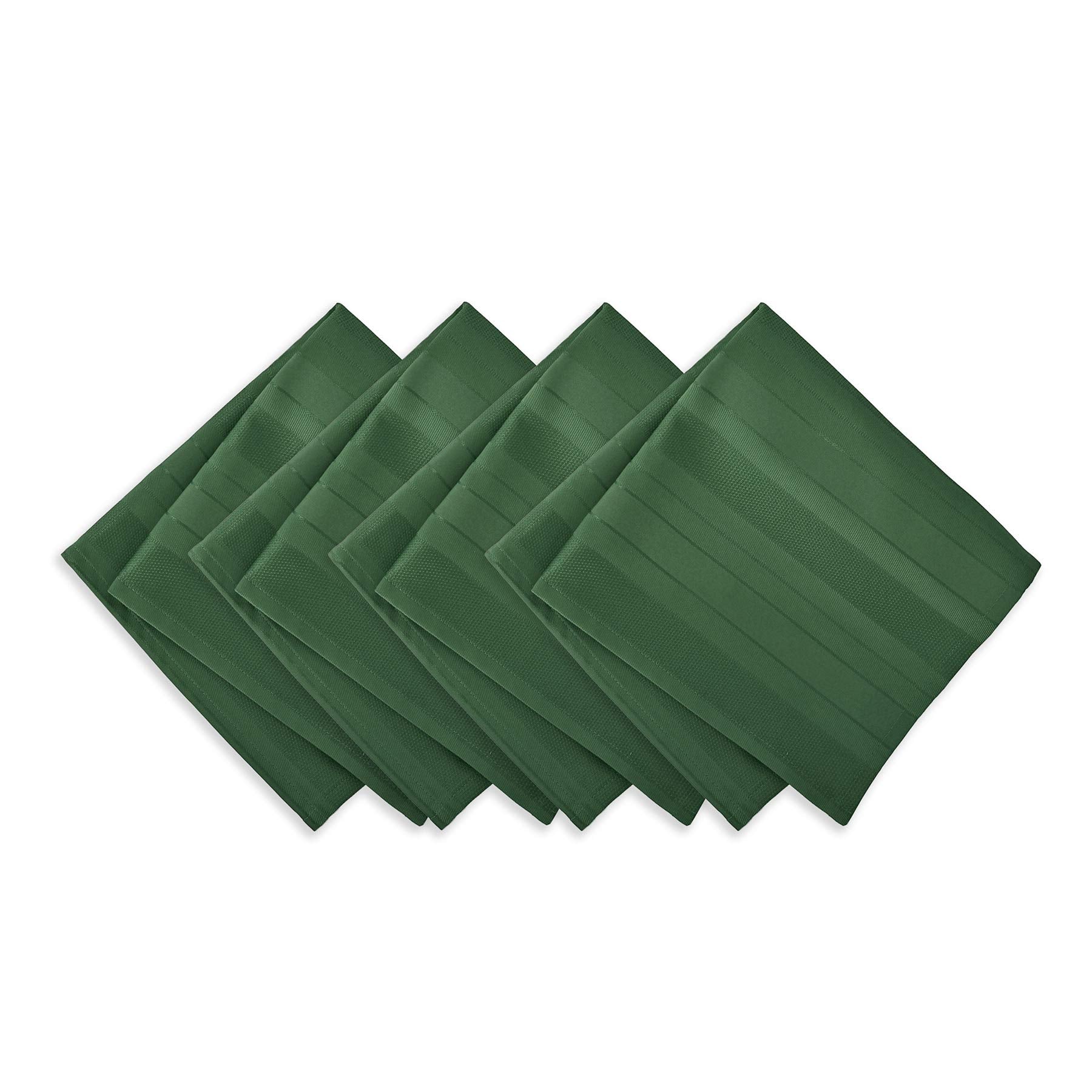 Newbridge Christmas Hunter Green napkins with satin stripe add festive elegance to holiday tables.