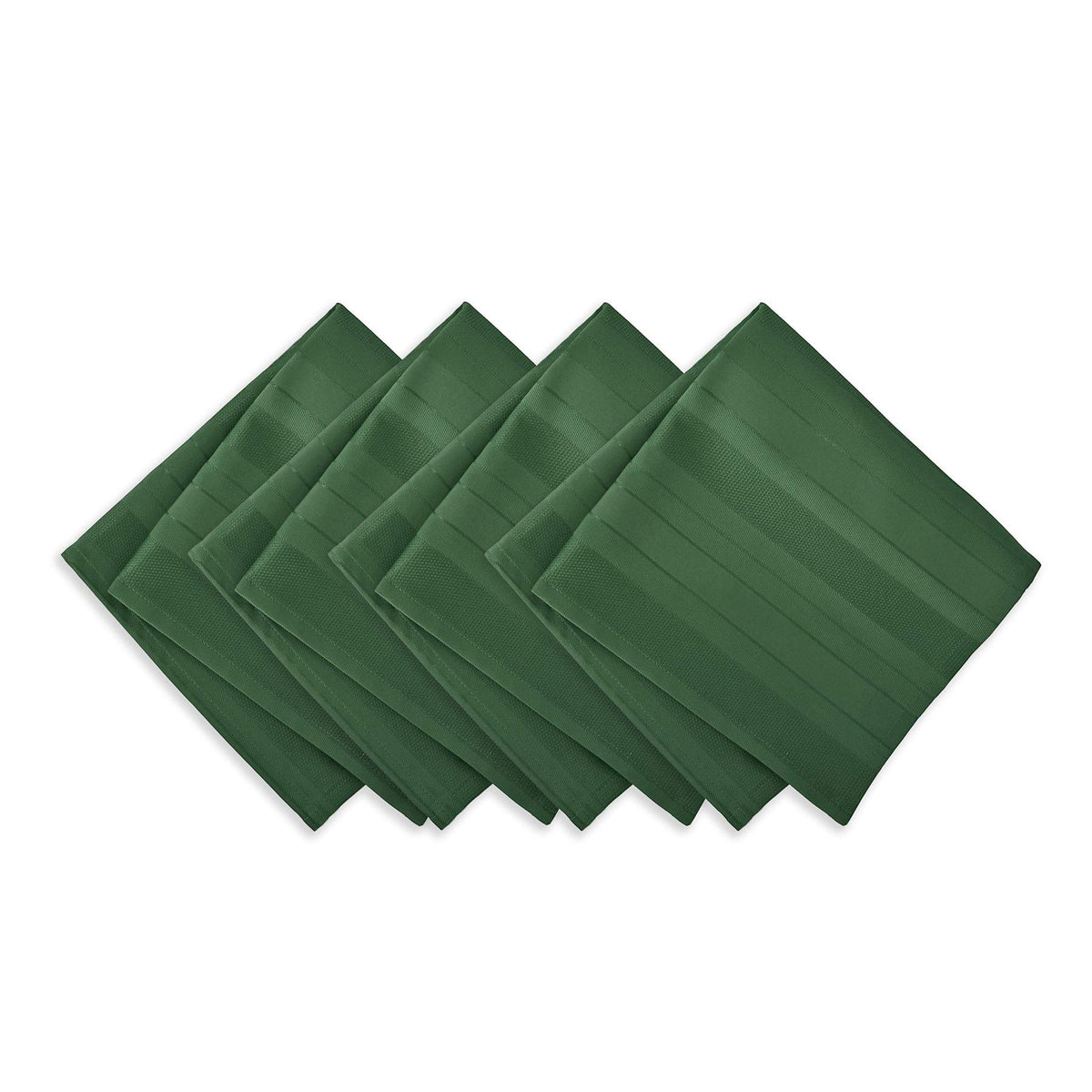 Newbridge Christmas Hunter Green napkins with satin stripe add festive elegance to holiday tables.