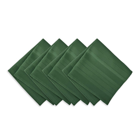 Newbridge Christmas Hunter Green napkins with satin stripe add festive elegance to holiday tables.