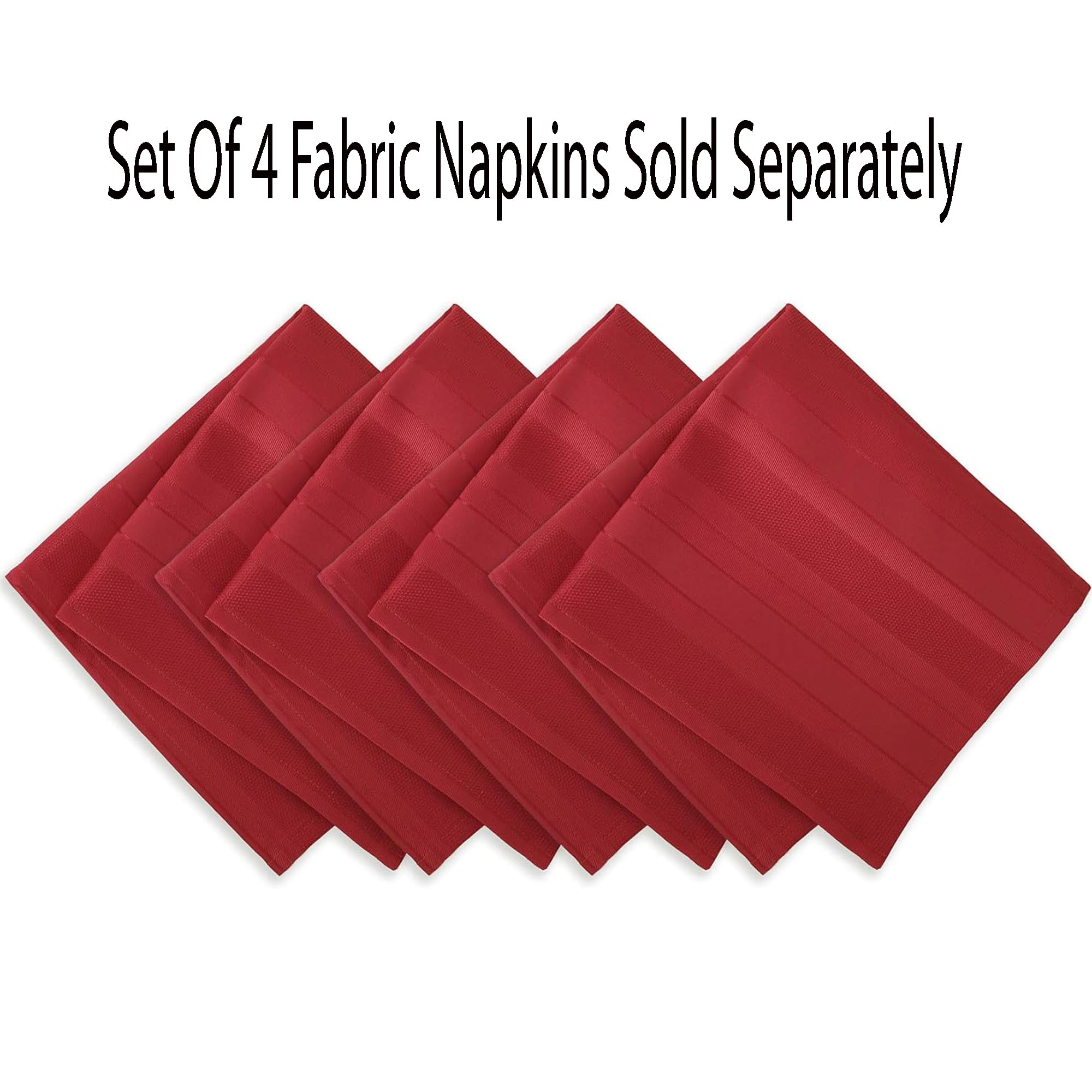 Wrinkle-resistant fabric detail from Newbridge keeps the dining surface looking neat.