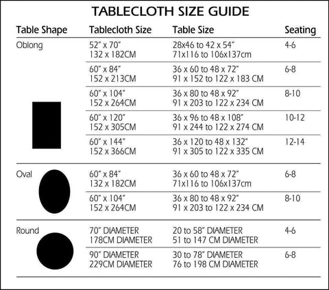 Newbridge Easy-clean table cover; quick wipe-down keeps holiday tables tidy.