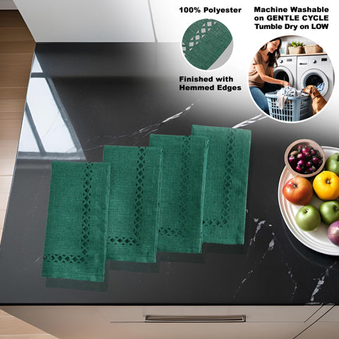 Newbridge 17-inch square napkins give ample place setting coverage.