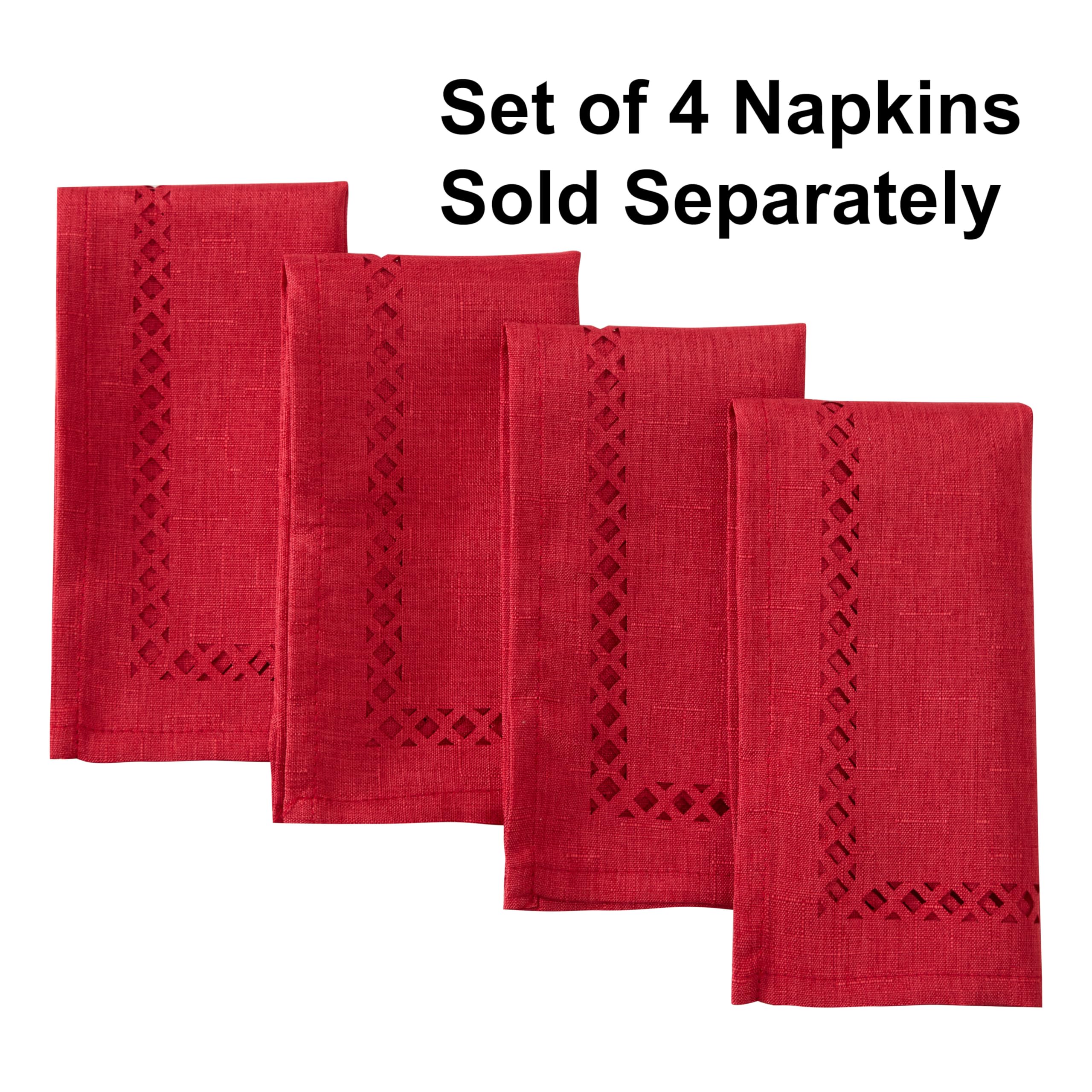 Newbridge 17x17 inch square napkins offer versatile indoor and outdoor use.