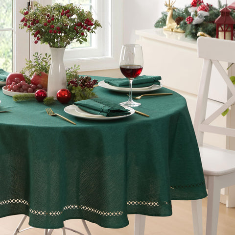 Newbridge Provence lattice texture adds festive elegance to holiday tables.