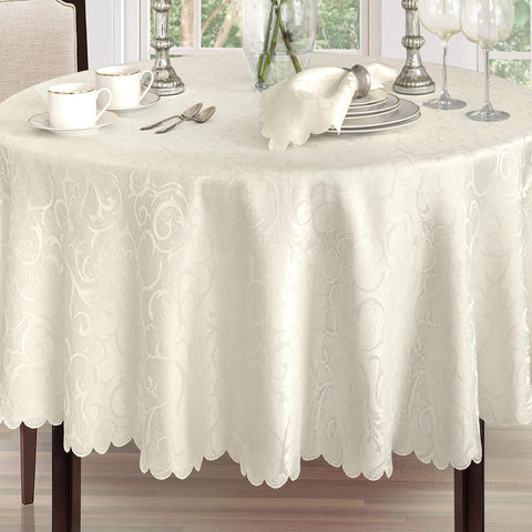 Newbridge Portofino everyday dining table setup in ivory with versatile use