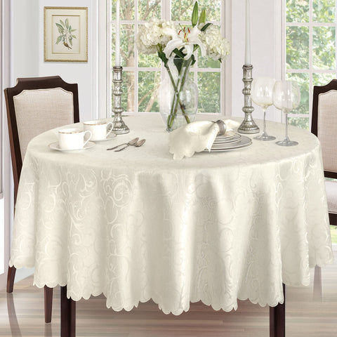 Newbridge Portofino fine dining at-table setting in ivory, durable polyester