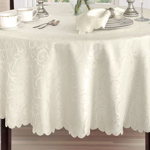 Newbridge Portofino holiday entertaining centerpiece table styling in ivory