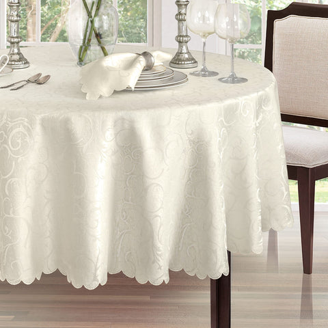 Newbridge Portofino wrinkle-free finish close-up in ivory for easy care