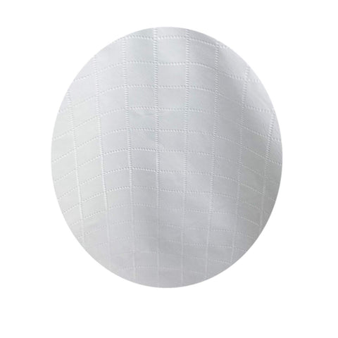 Newbridge Quilted table pad flannel back detail emphasizing non-slip protection.