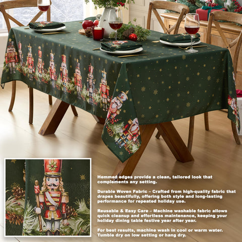 Newbridge rectangle tablecloth ideal for dinner parties and family banquets.