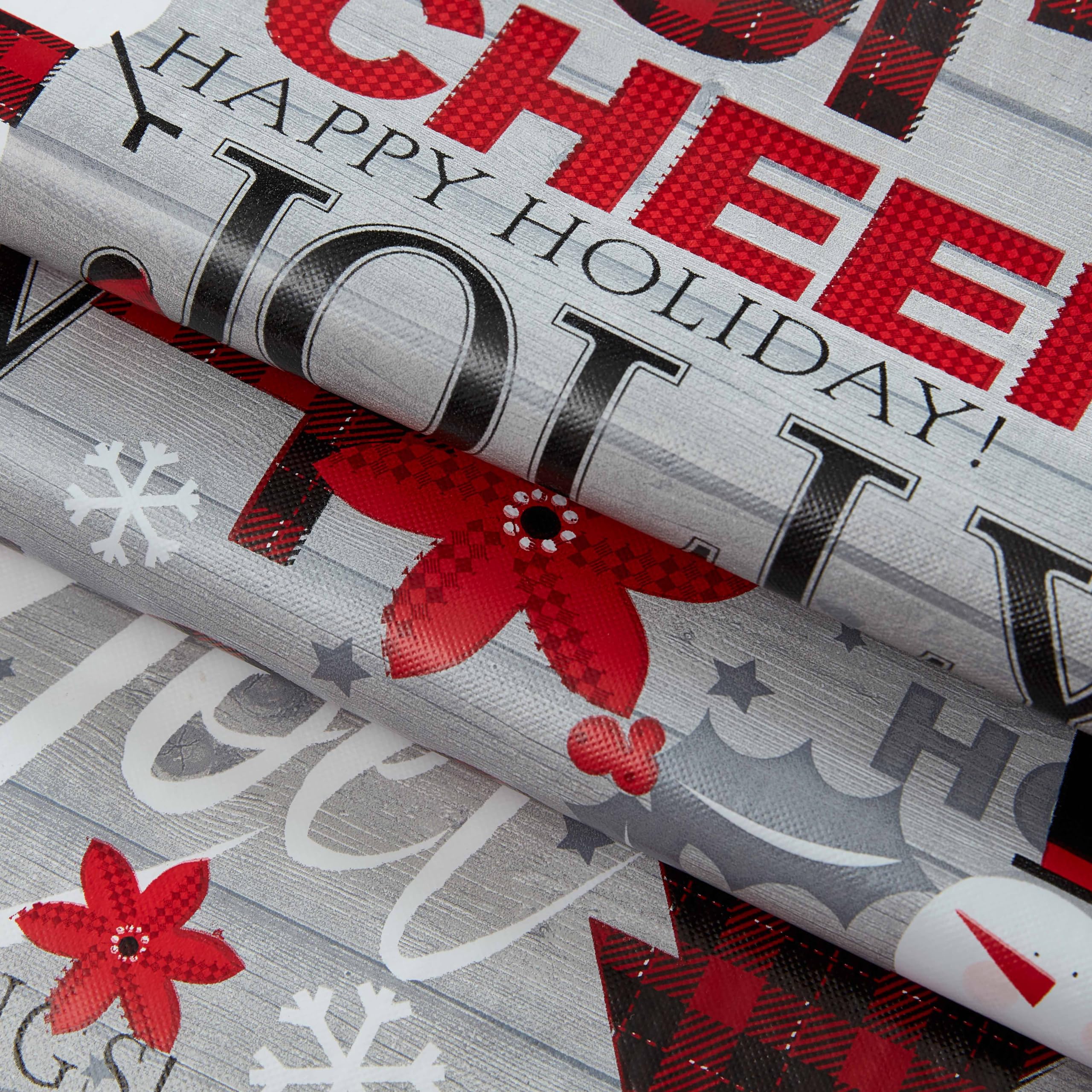 Newbridge Red Plaid Christmas Trees pattern; brightens gatherings and coordinates with holiday décor.