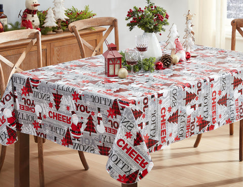 Newbridge Waterproof vinyl surface; spills wipe away easily for busy holiday meals.