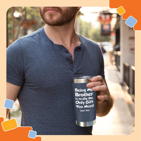 NewEleven navy tumbler at picnic setting for outdoor sharing