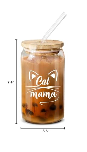 NewEleven Cat Lovers gift for women showcases cute cat-mama design