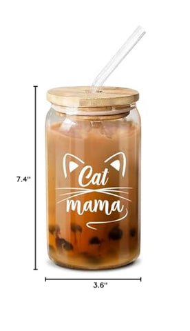 NewEleven Cat Lovers gift for women showcases cute cat-mama design
