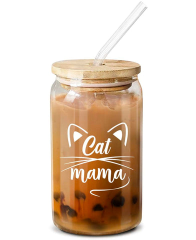 NewEleven Cat Mama glass pour emphasizes spill-resistant design for on-the-go use